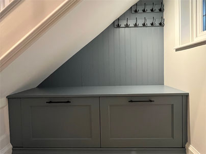 Hallway Storage Selvedge Blue